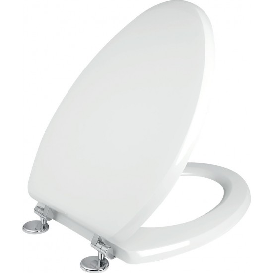 Κάλυμμα Λεκάνης Λευκό Πολυεστερικό Elvit Capri 0099 43-49Χ36 εκ.